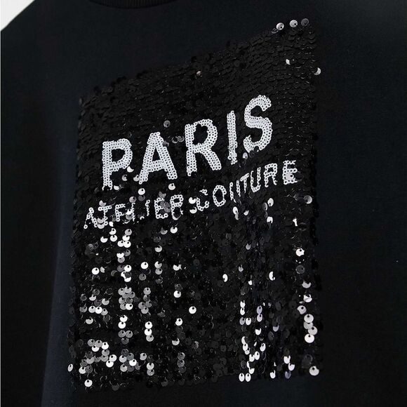 NWT River Island Paris sequined crew sweatshirt size Small - Picture 7 of 8
